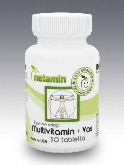 Netamin Multivitamin + Vas tabletta 30 db